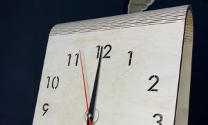 激光切割设计图丨创意时钟