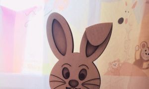 激光切割设计图丨兔子笔筒