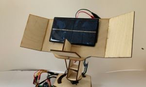 激光切割设计图丨太阳能跟踪器