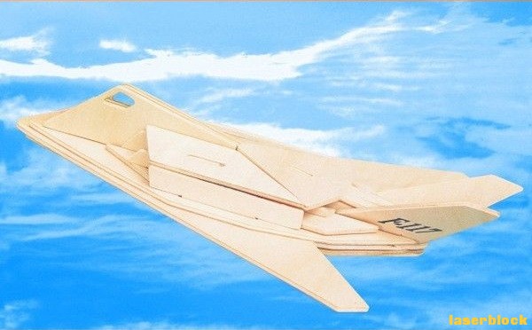 F-117夜鹰隐形战机激光切割拼装图纸