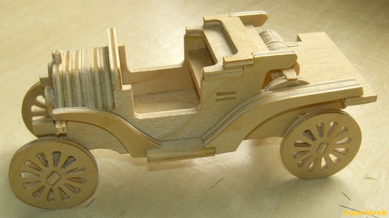 福特汽车激光切割模型图纸