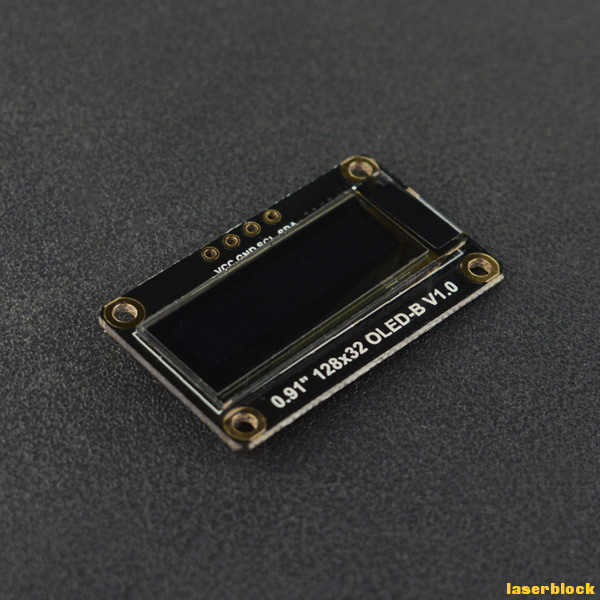 0.91”128x32 I2C OLED单色显示屏具有IIC通信方式的0.91英寸OLED显示模块10个.png