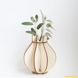 激光切割创意设计图丨花瓶