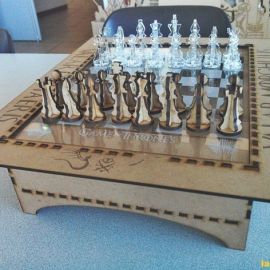 激光切割创意设计图丨国际象棋