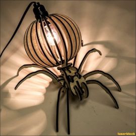 激光切割设计图丨蜘蛛灯