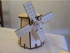 激光切割设计图丨小风车