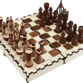 激光切割创意设计图丨国际象棋棋盘
