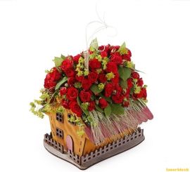 激光切割拼装图纸丨花盒