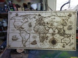 激光切割设计图丨创意地图1