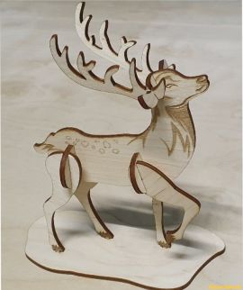 激光切割图纸丨圣诞麋鹿
