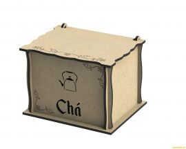 激光切割设计图丨茶盒