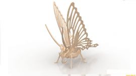 激光切割设计图丨蝴蝶