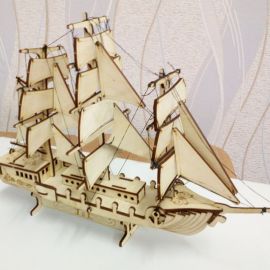 激光切割创意设计图丨大帆船