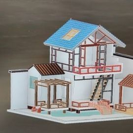 inventor 居家日式庭院模型（部件+零件）