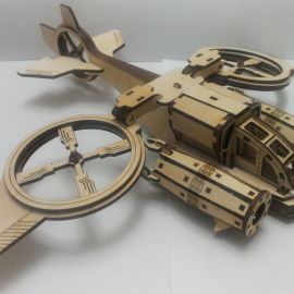 激光切割创意设计图丨毒蝎直升机