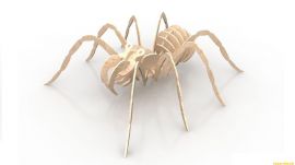 激光切割拼装图纸丨蜘蛛