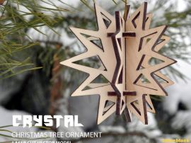 激光切割设计图丨圣诞节装饰①