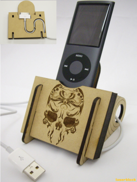 激光切割设计图丨IPod基座