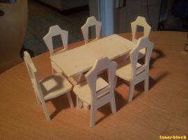 激光切割设计图丨桌椅