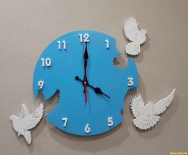 激光切割创意设计图丨白鸽时钟