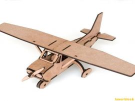 激光切割模型图纸丨塞斯纳飞机